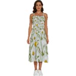 Sunflowers Sleeveless Shoulder Straps Boho Dress