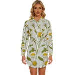 Sunflowers Womens Long Sleeve Shirt Dress