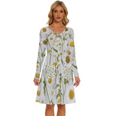 Long Sleeve Dress With Pocket 