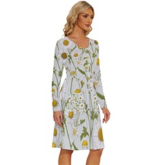Long Sleeve Dress With Pocket 