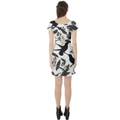 Short Sleeve Skater Dress Back Short Sleeve Skater Dress Back