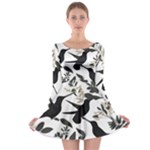 Blackbirds Long Sleeve Skater Dress