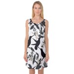 Blackbirds Sleeveless Satin Nightdress