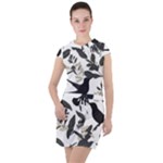Blackbirds Drawstring Hooded Dress