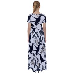 High Waist Short Sleeve Maxi Dress 