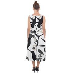 Midi Tie-Back Chiffon Dress 