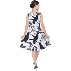 V-Neck Midi Sleeveless Dress  