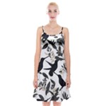 Blackbirds Spaghetti Strap Velvet Dress