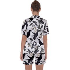 Satin Short Sleeve Pajamas Set 