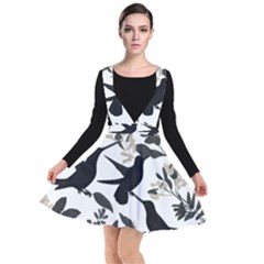Plunge Pinafore Dress 