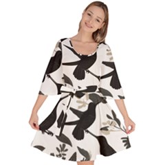 Velour Kimono Dress 
