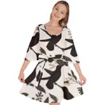 Blackbirds Velour Kimono Dress