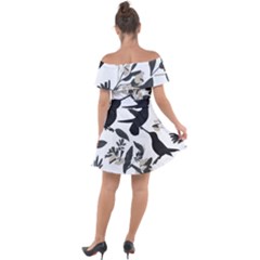 Off Shoulder Velour Dress 