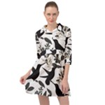 Blackbirds Mini Skater Shirt Dress