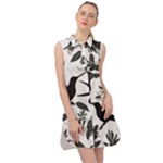 Blackbirds Sleeveless Shirt Dress