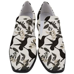 Women Slip On Heel Loafers 
