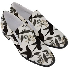 Women Slip On Heel Loafers 