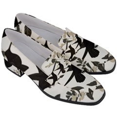 Women s Chunky Heel Loafers 