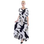Blackbirds Half Sleeves Maxi Dress