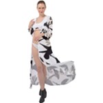 Blackbirds Maxi Chiffon Beach Wrap