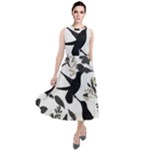 Blackbirds Round Neck Boho Dress