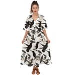 Blackbirds Kimono Sleeve Boho Dress
