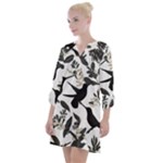 Blackbirds Open Neck Shift Dress