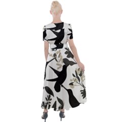Button Up Short Sleeve Maxi Dress 