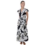 Blackbirds Flutter Sleeve Maxi Dress