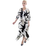 Blackbirds Quarter Sleeve Wrap Front Maxi Dress