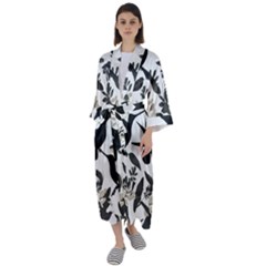 Maxi Satin Kimono 