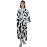 Blackbirds Maxi Satin Kimono