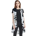 Blackbirds Sleeveless Chiffon Waistcoat Shirt
