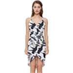 Blackbirds Wrap Frill Dress