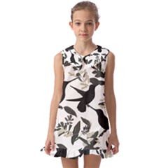 Kids  Pilgrim Collar Ruffle Hem Dress 