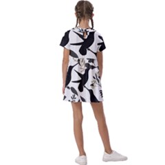 Kids  Asymmetric Collar Dress 