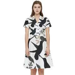 Short Sleeve Waist Detail Dress 