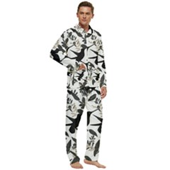 Men s Long Sleeve Velvet Pocket Pajamas Set 