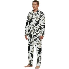 Men s Long Sleeve Velvet Pocket Pajamas Set 