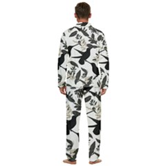 Men s Long Sleeve Velvet Pocket Pajamas Set 