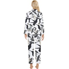 Womens  Long Sleeve Velvet Pocket Pajamas Set 