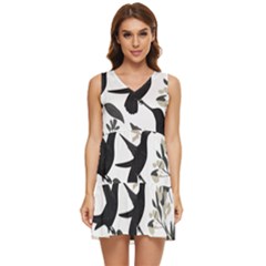 Tiered Sleeveless Mini Dress 