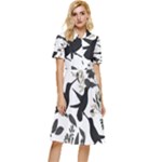 Blackbirds Button Top Knee Length Dress