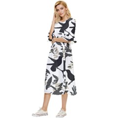 Double Cuff Midi Dress 