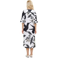 Double Cuff Midi Dress 