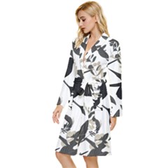 Long Sleeve Velvet Robe 
