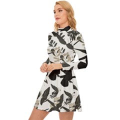 Long Sleeve Velour Longline Dress 