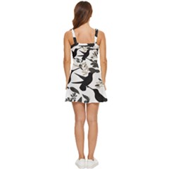 Ruffle Edge Bra Cup Chiffon Mini Dress 