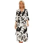 Blackbirds Midsummer Wrap Dress