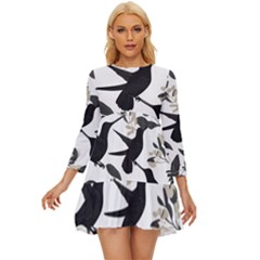 Long Sleeve Babydoll Dress 